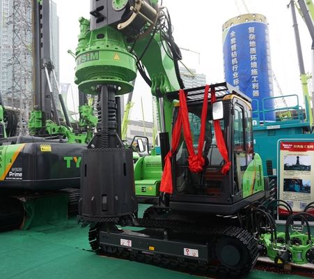 کیفیت  CE Small Rotary Piling Rig For 10m Depth 1000mm Diameter Drilling TYSIM KR40A کارخانه
