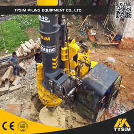 سرعت چرخش 7 ~ 40 دور در دقیقه ، گشتاور 32/42 KN.m ، دستگاه کوچک حفاری دوار کوچک / ماشین تحقیق نوآورانه TYSIM KR40A