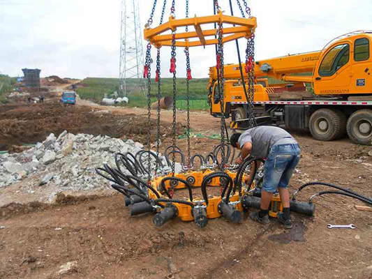 شمع شکن گرد هیدرولیک ساختمانی Kp315 1050 میلی متر حداکثر. ضربه سیلندر 135 میلی متر