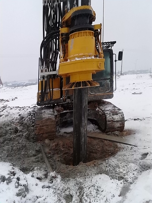 KR125A دکل حفاری چرخشی شمع ماشین زیرساخت شمع تجهیزات رانندگی 37 متر