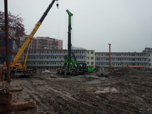 دستگاه شمع‌کوبی با فشار پایلوت 3.9 مگاپاسکال، ظرفیت 94.3 تن و حداکثر گشتاور 150 کیلونیوتن متر برای حفاری فونداسیون