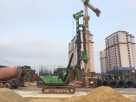 220kN.M ماشین حفاری سوراخ چرخدار KR220C 66t عمق حفاری 64 / 51m 35 Mpa ماشین حفاری چرخدار