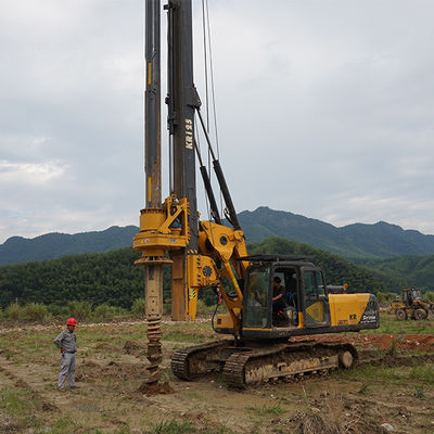 1300 mm Dia 43m Depth KR125C Bored Pile Drilling Machine Borehole حفاری تجهیزات گشتاور پایداری بالا 125 کیلو نیوتن متر