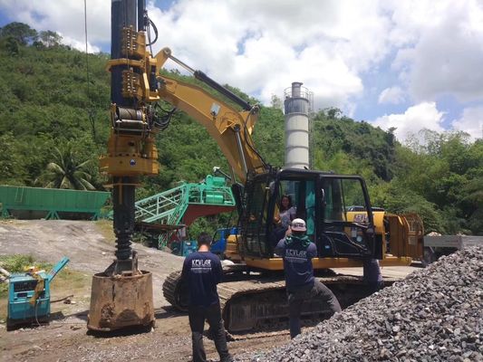 Restructured Excavator Rotary Piling Rig , 24 m Max Pile Depth KR50A 1200 mm Max. diameter