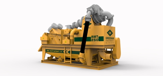 500m3/h کل قدرت 177 خاک Desander برای جداسازی جامد مایع