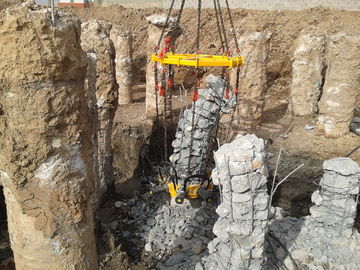 Crush Round Concrete Pile Head Hydraulic Pile Breaker For Excavator , Pile Diameter 300~1050mm TYSIM KP315A